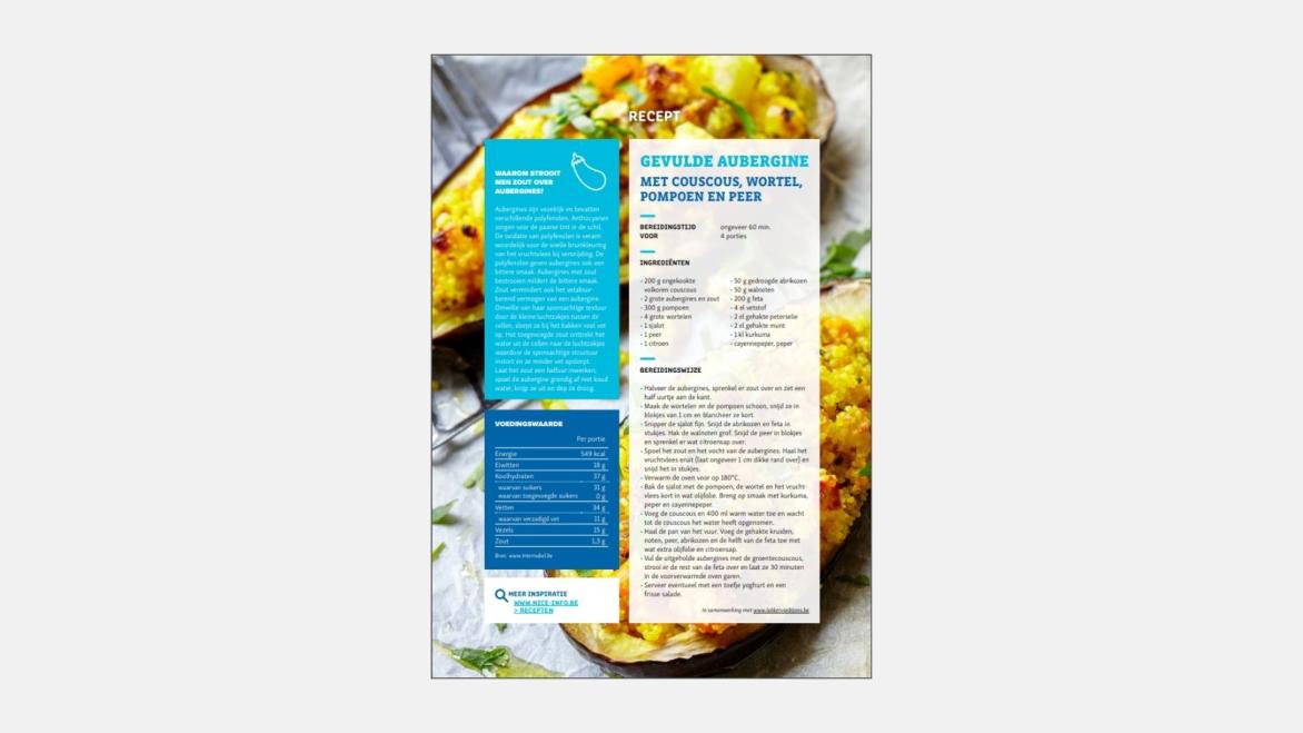 RECEPTFICHE - Gevulde aubergines