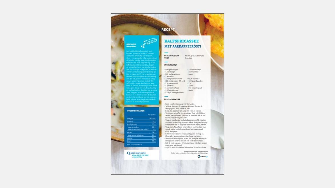 RECEPTFICHE - Kalfsfricassee met rösti