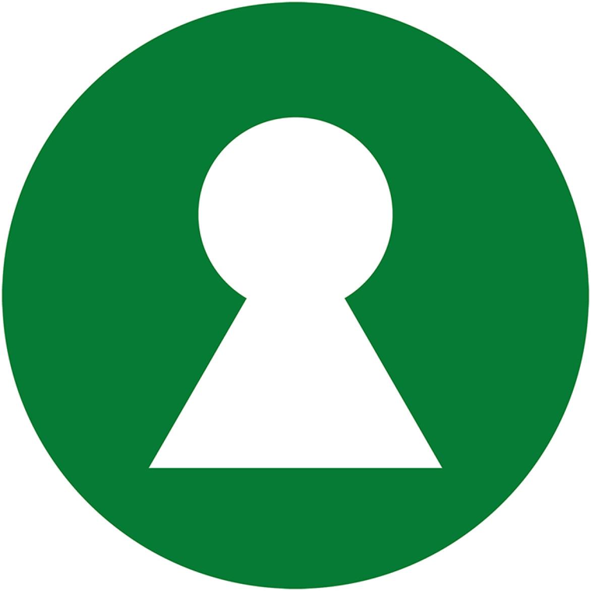 Keyhole-label