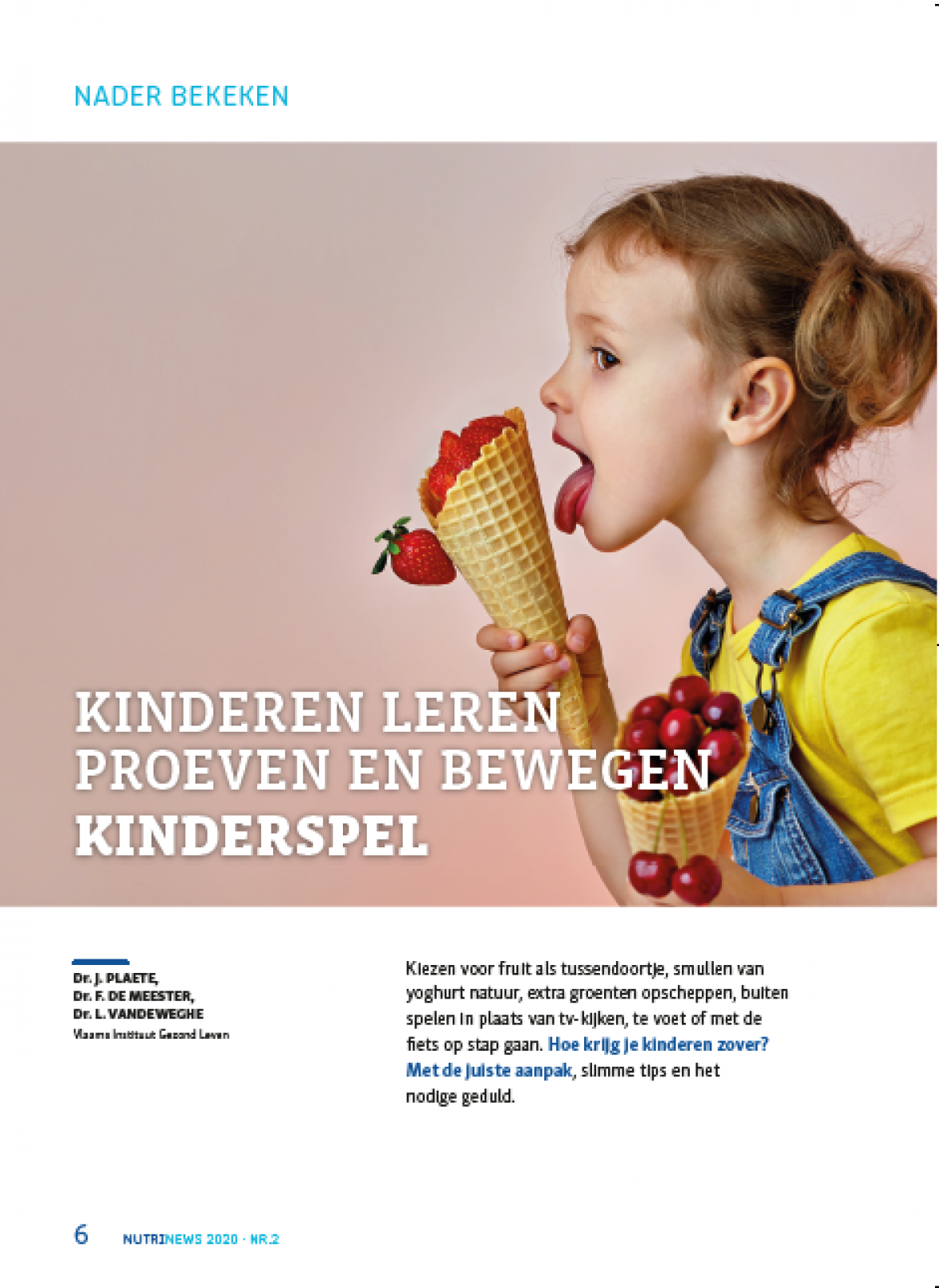 Cover Kinderen gezond leren eten