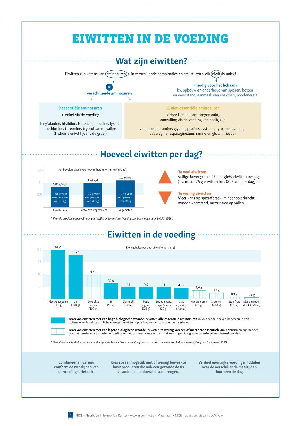 Infografiek - Eiwitten in de voeding