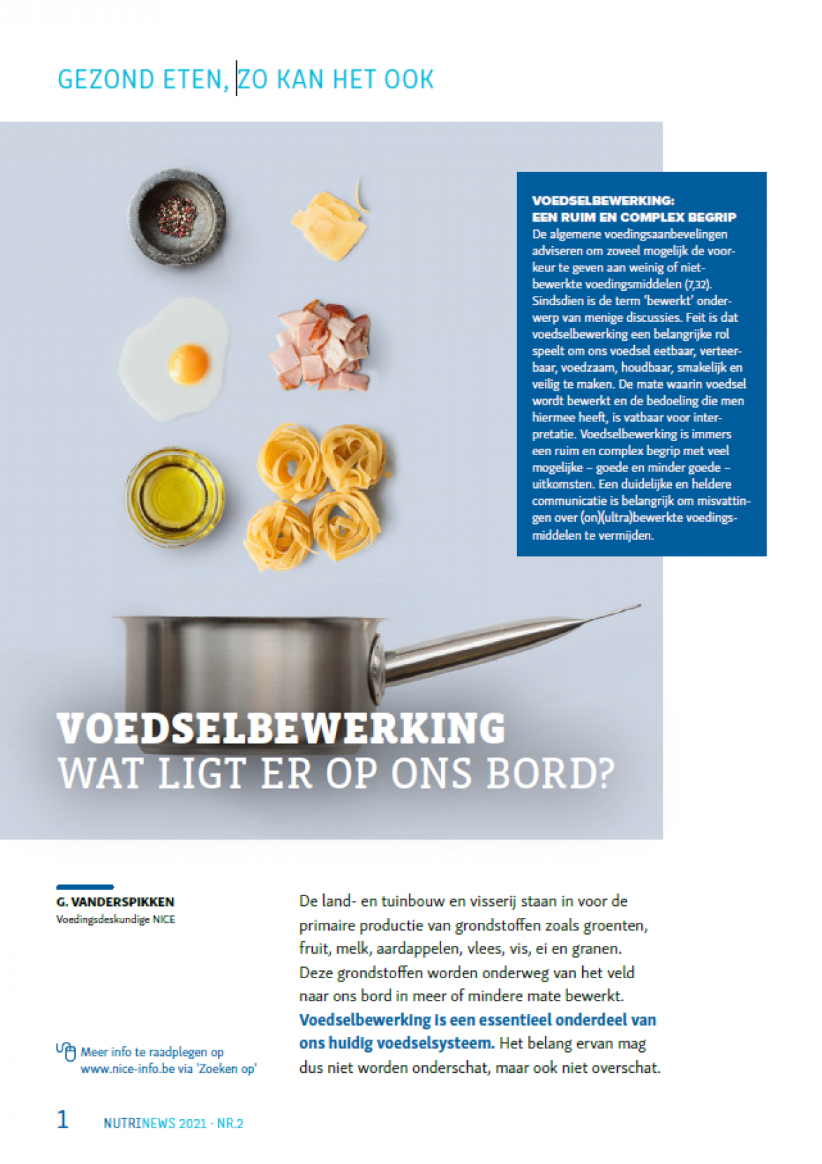 Gezond eten zo kan het ook - Voedselbewerking