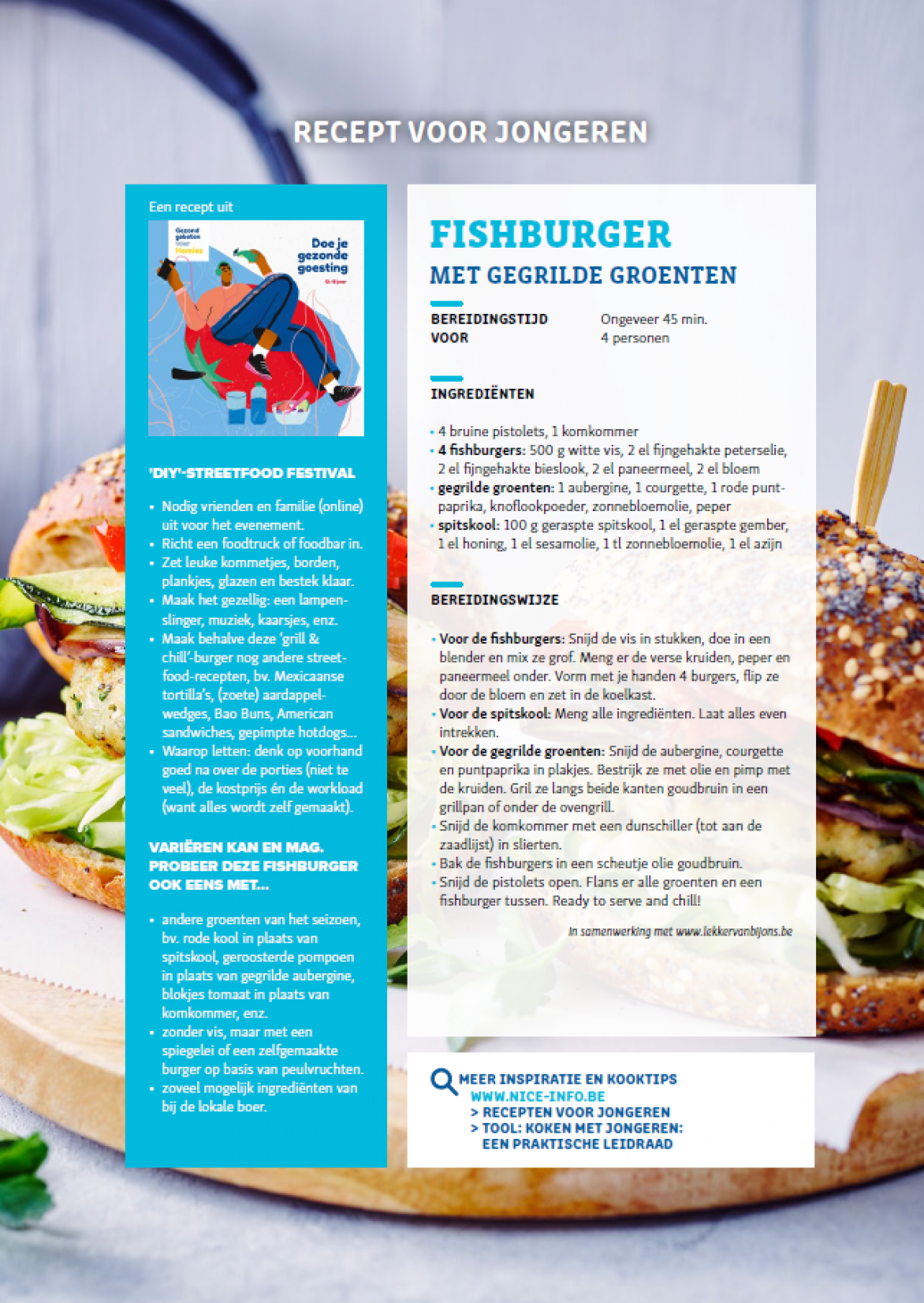 RECEPTFICHE - Fishburgers