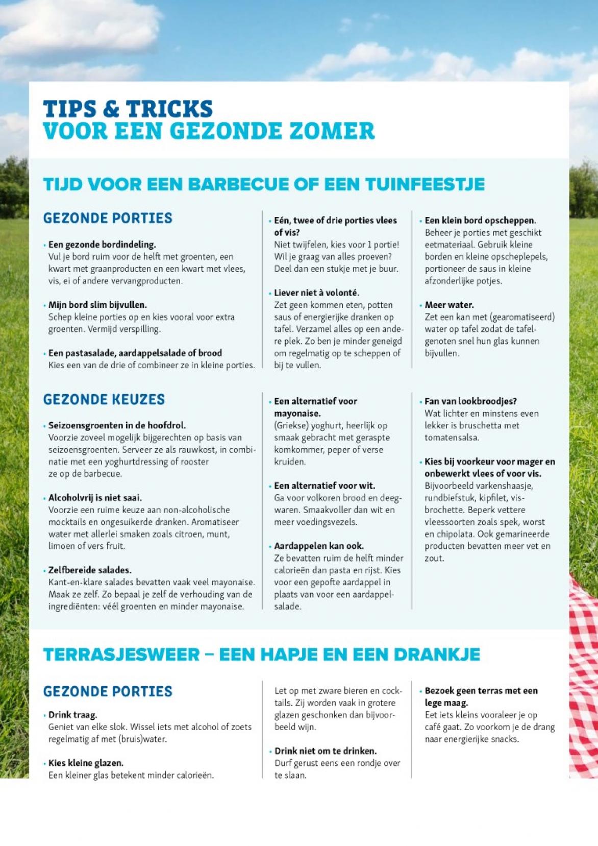 TOOL - Tips & tricks voor een gezonde zomer TOOL - Tips & tricks voor een gezonde zomer