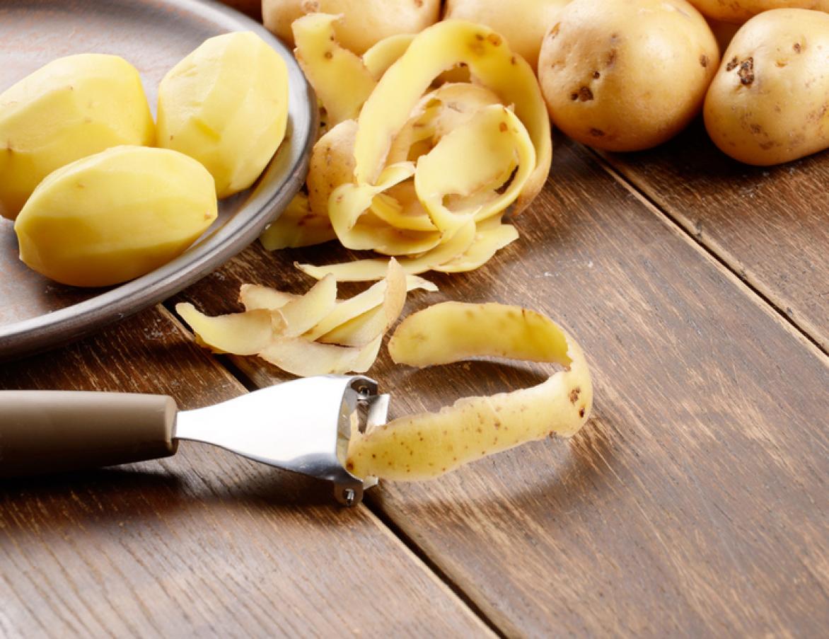 De schil van een aardappel De schil van een aardappel