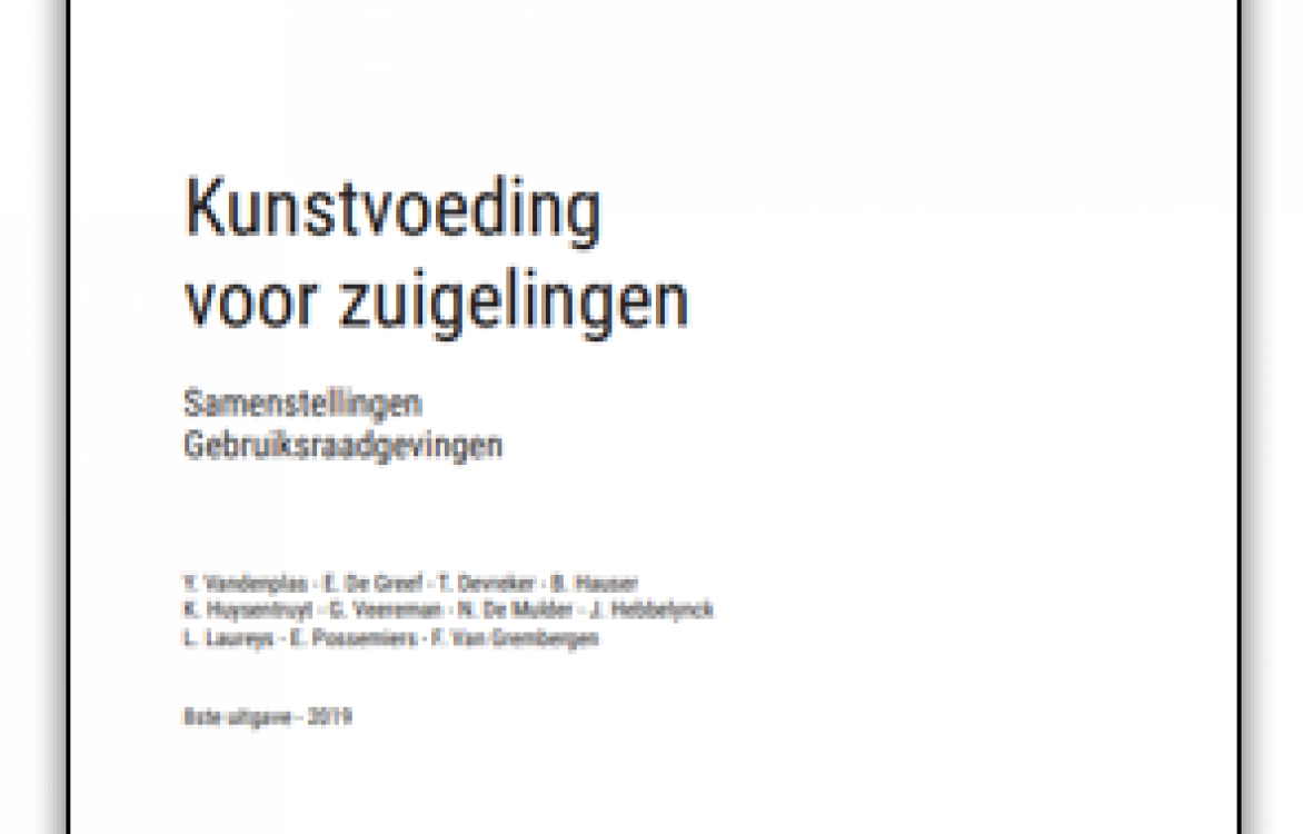 BROCHURE VVK - Kunstvoeding voor zuigelingen