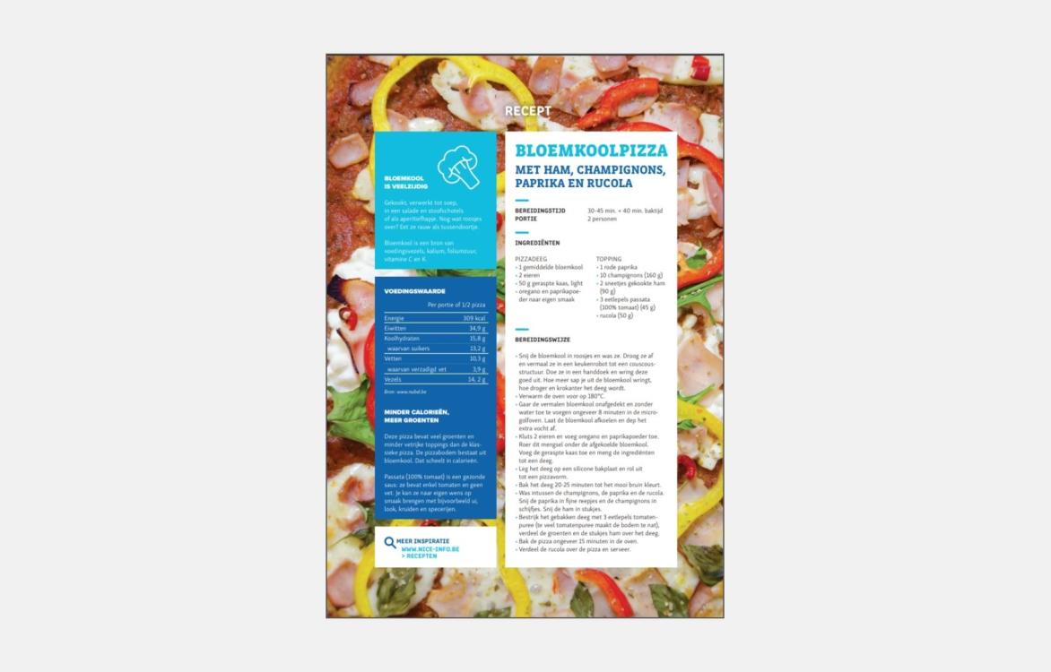 RECEPTFICHE - Bloemkoolpizza