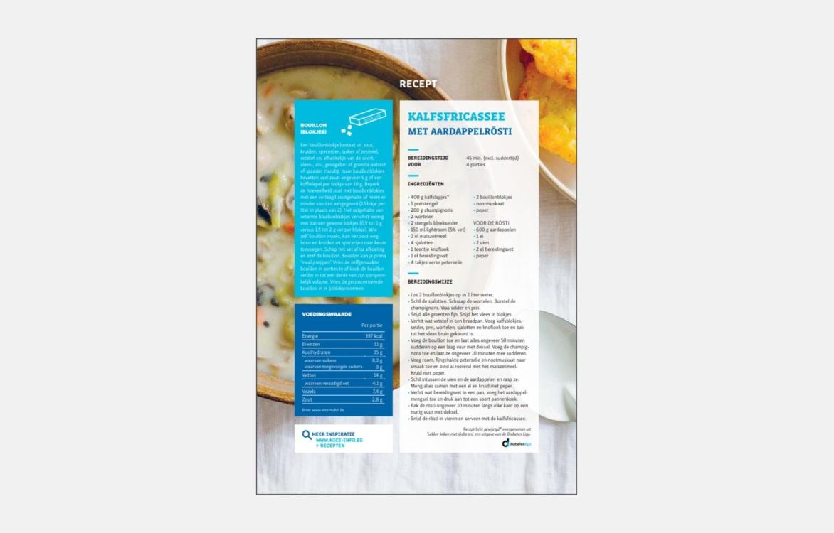 RECEPTFICHE - Kalfsfricassee met rösti