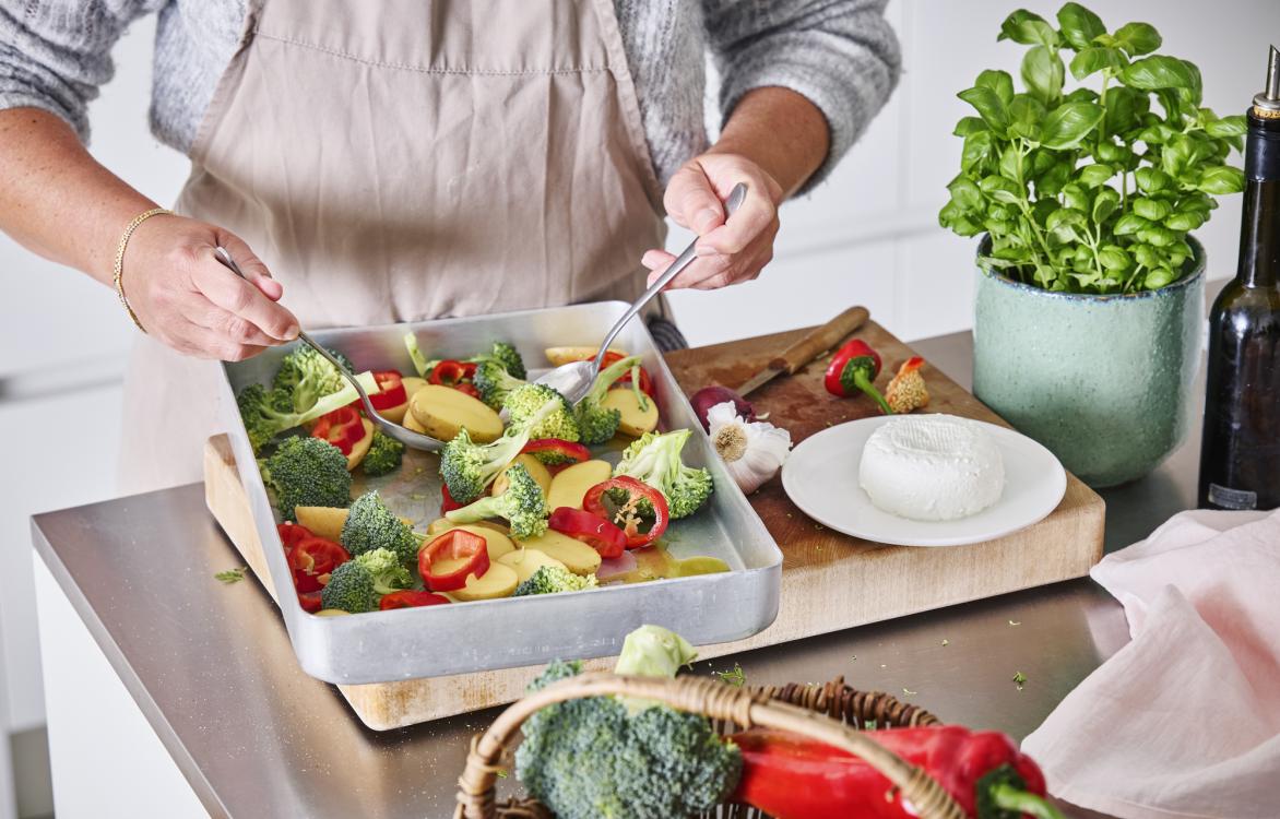 Traybake bio en lokale producten