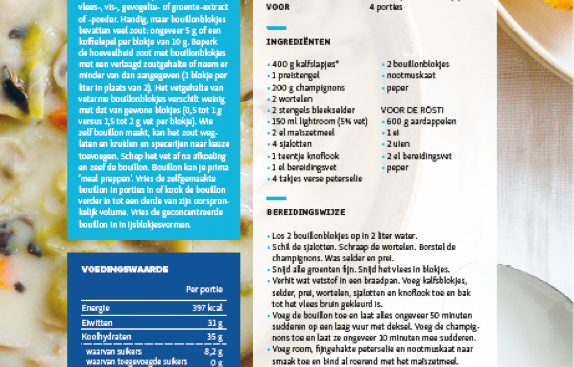 RECEPTFICHE - kalfsfricassee
