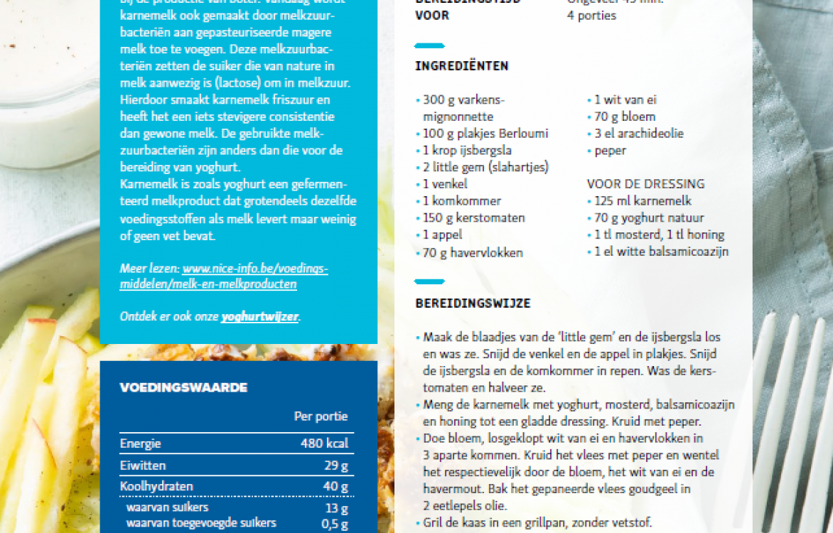 Receptfiche - Slaatje berloumi