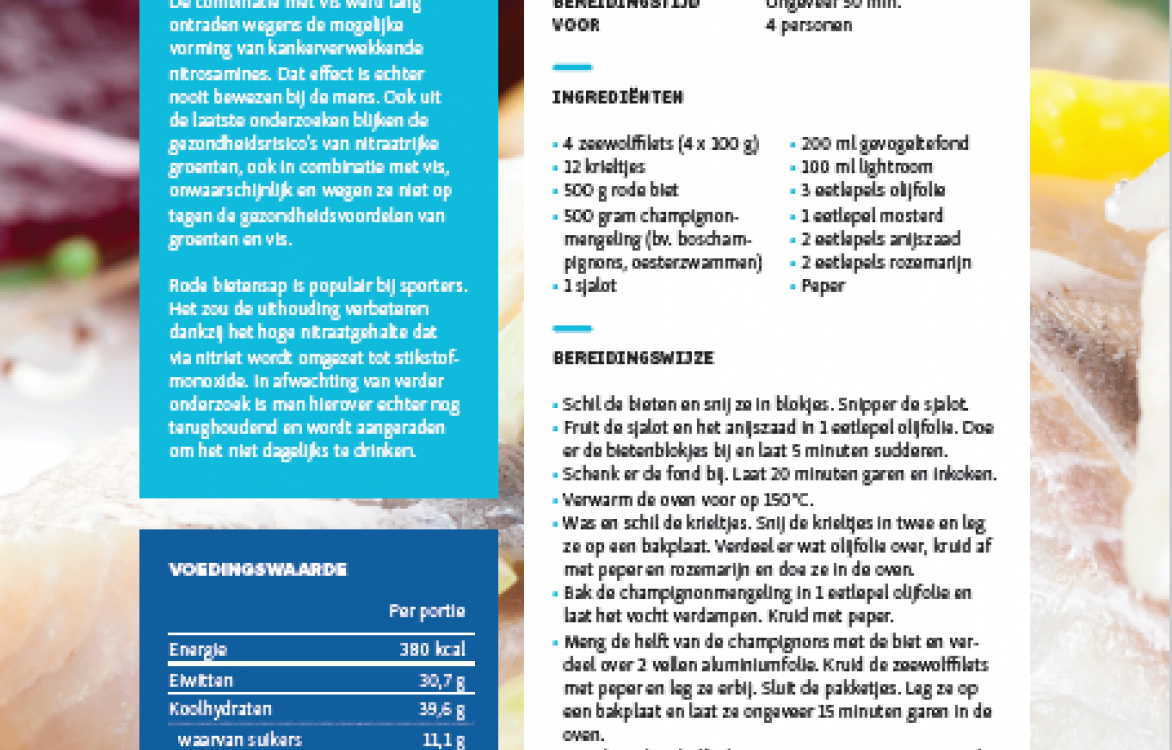 RECEPTFICHE - Zeewolfbootje met rode biet