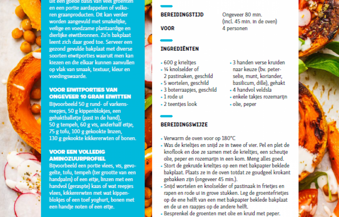 Receptfiche_Kleurrijke bakplaat met eiwittoets naar keuze